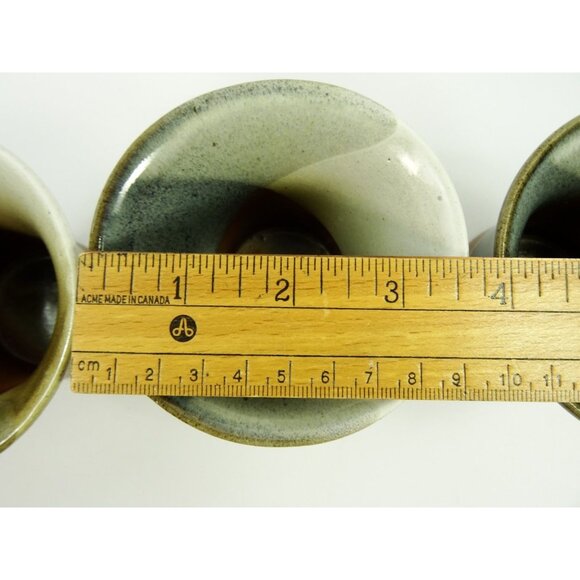 4 Pottery Craft USA Stoneware Tumblers Vintage Mid Century Modern MCM Cups - Picture 9 of 9